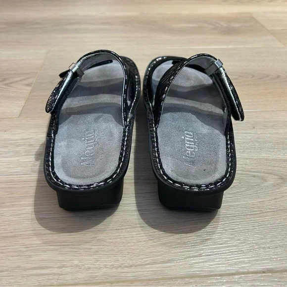 ALEGRIA KARMEN KAR-532 Size 38
PEWTER DAZZLER LEATHER COMFORT SLIDES/WEDGES - Picture 5 of 9